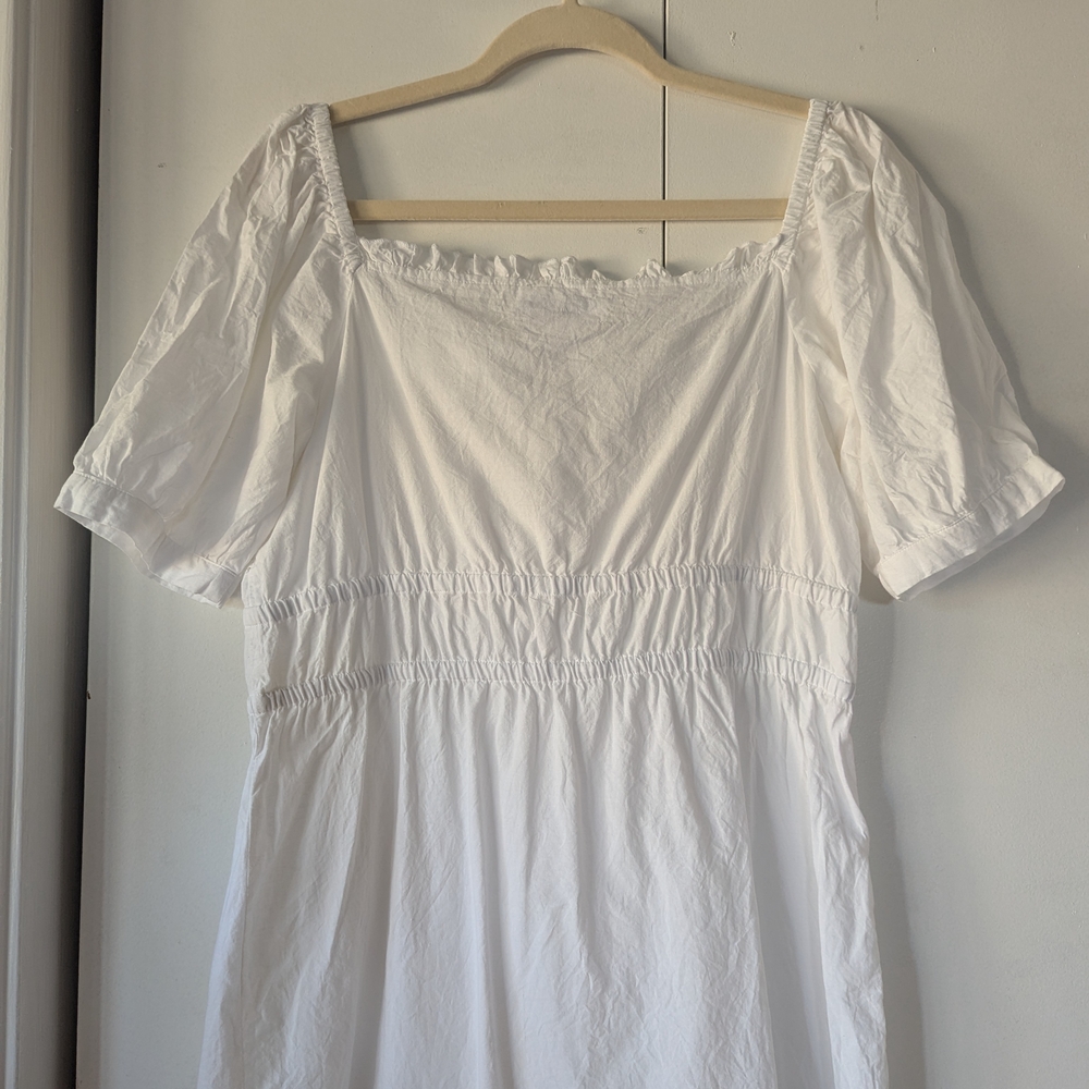 Rouje White Mini Dress with Eyelet Detail - Picture 3 of 5